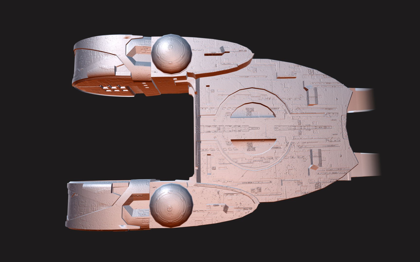 Max Mecha Battleship Spacecraft