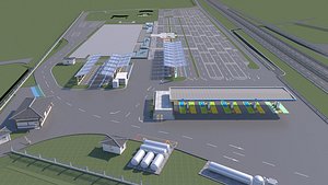 3D model EV Charging Station 1