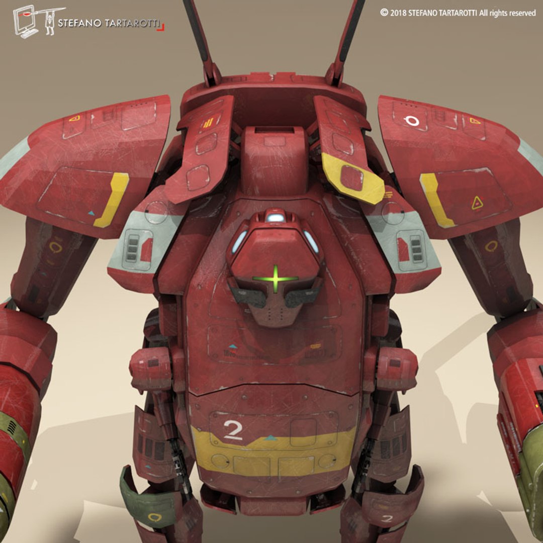 3D Model Sci-fi Mech - TurboSquid 1252681