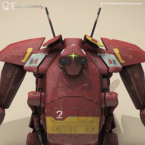 Sci-fi mech 3D model