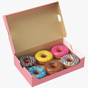 Detailed Donuts Box