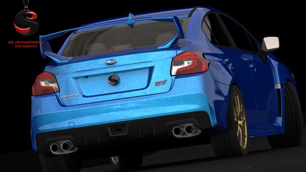 subaru impreza wrx sti 3d model