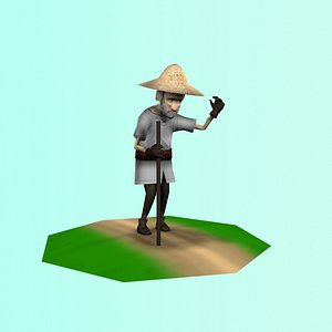 3ds max old farmer
