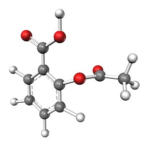 c9h8o4 3d model