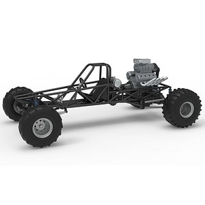 Vintage Mud dragster Base Scale 1 to 25 3D