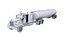 3D truck trailer w900 semi model