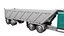 3D truck trailer w900 semi model