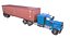 3D truck trailer w900 semi model