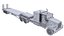 3D truck trailer w900 semi model