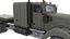 3D truck trailer w900 semi model