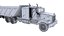 3D truck trailer w900 semi model