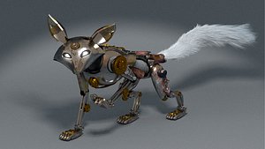 3D mechanik fox animation