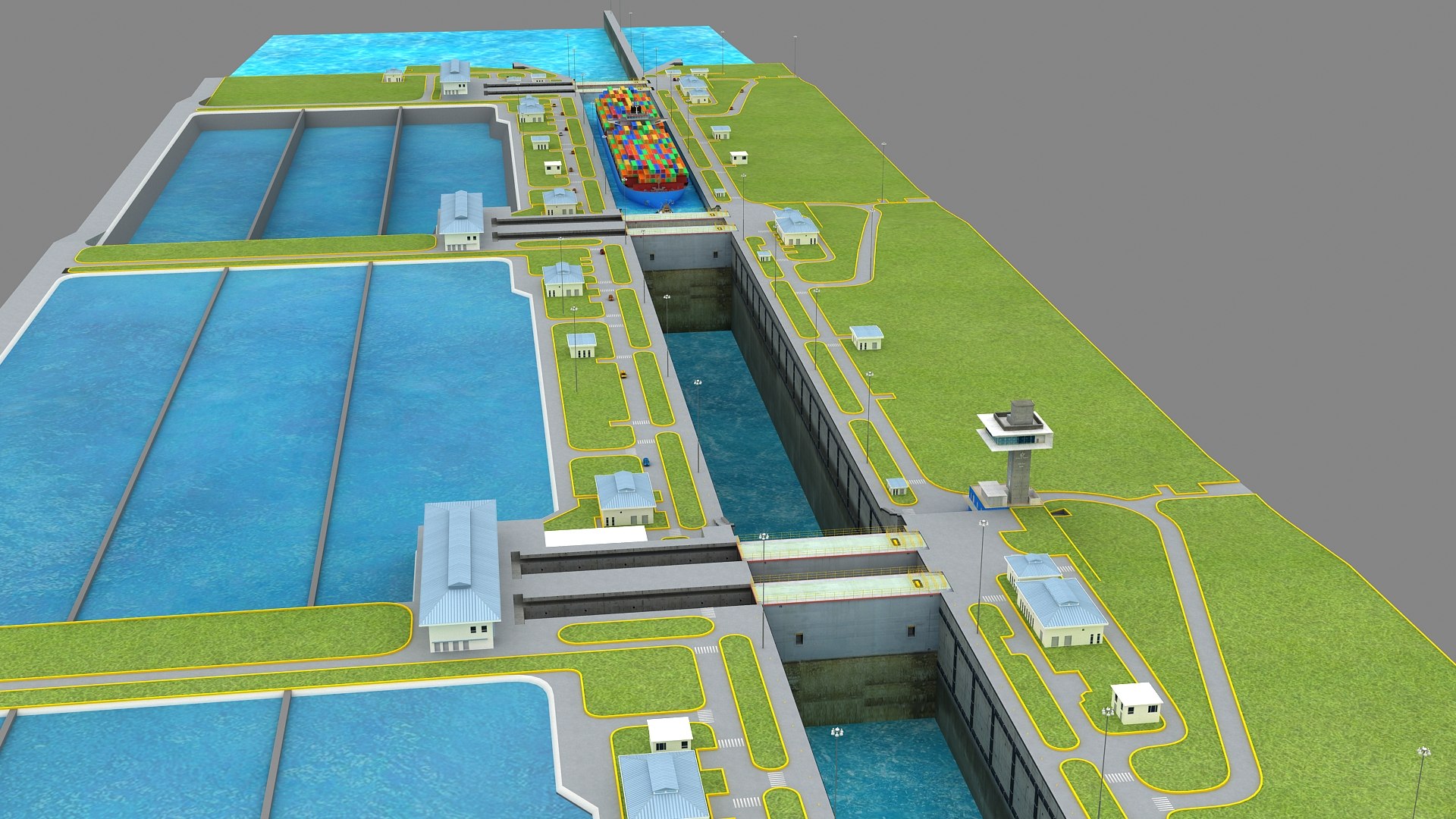 Cocoli Locks - Panama Canal 3D https://p.turbosquid.com/ts-thumb/Fz/jLJPQV/Bz/cocoli_010014/jpg/1736937533/1920x1080/fit_q87/5a86106e5d32f0d51c3f20a6bbd97173f3e4a35a/cocoli_010014.jpg