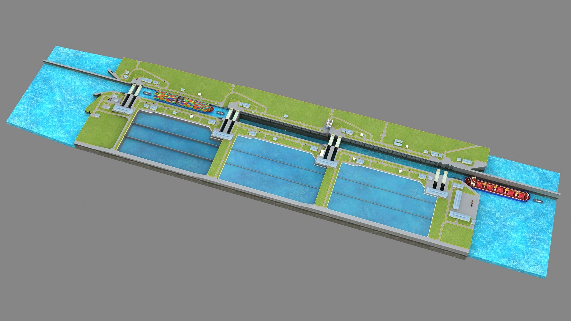 Cocoli Locks - Panama Canal 3D https://p.turbosquid.com/ts-thumb/Fz/jLJPQV/OC/cocoli_010018/jpg/1736937553/1920x1080/fit_q87/e09a803eb77ca3298501aeb2b22361f877ce5a25/cocoli_010018.jpg