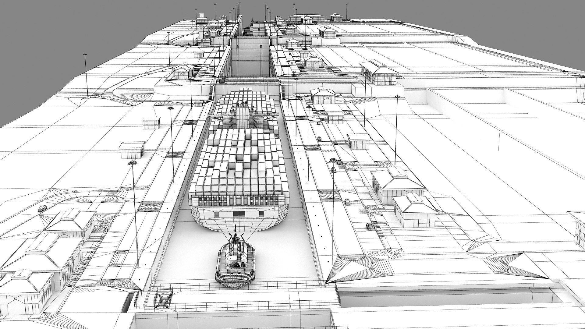 Cocoli Locks - Panama Canal 3D https://p.turbosquid.com/ts-thumb/Fz/jLJPQV/WV/wire_cocoli_000002/jpg/1736937562/1920x1080/fit_q87/dffeee0ef8761f9477752b36dd3678093c07383d/wire_cocoli_000002.jpg