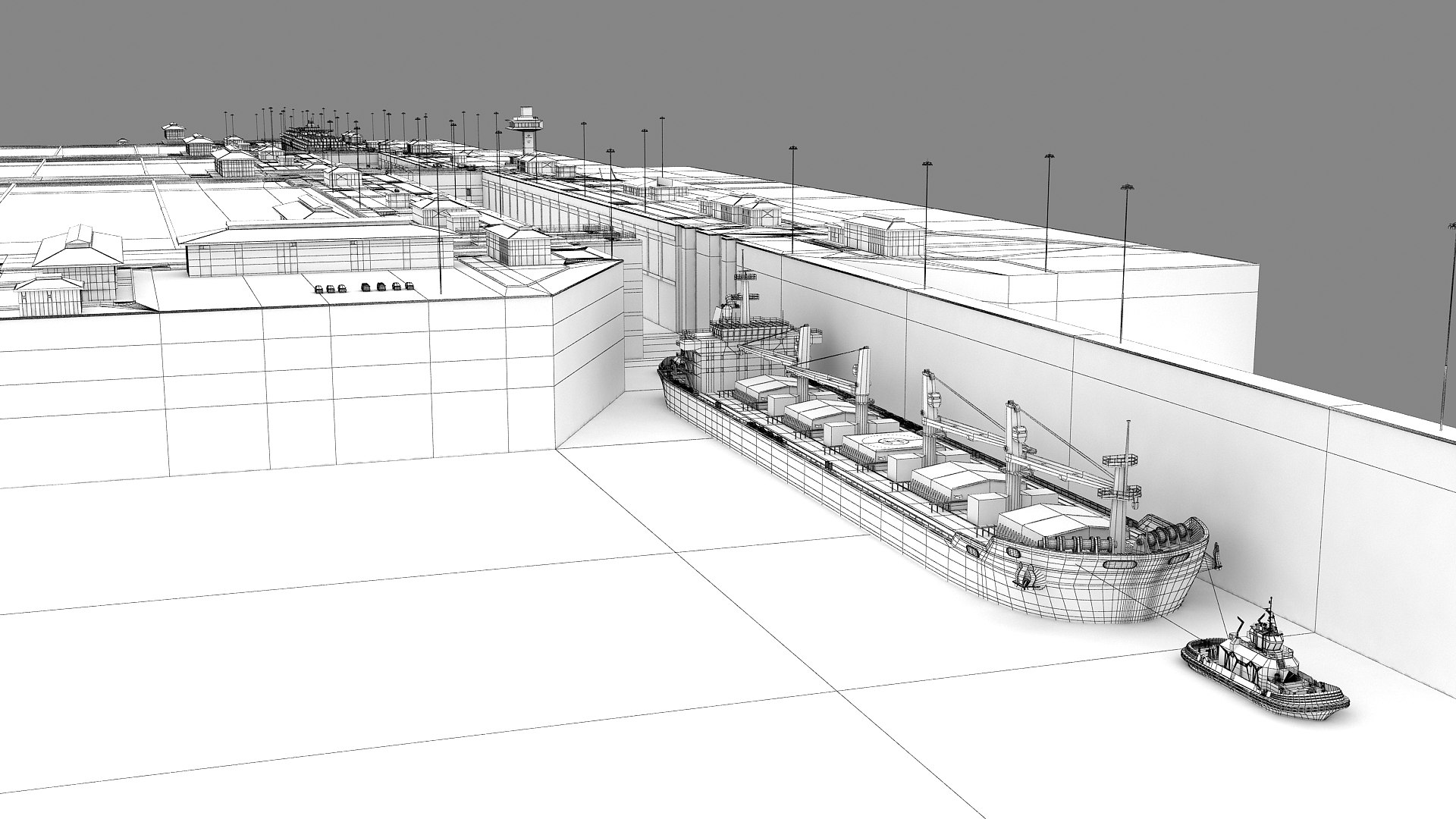 Cocoli Locks - Panama Canal 3D https://p.turbosquid.com/ts-thumb/Fz/jLJPQV/vO/wire_cocoli_000003/jpg/1736937563/1920x1080/fit_q87/065e5dda9fd9e5a7c4832563b534be8f662377dd/wire_cocoli_000003.jpg