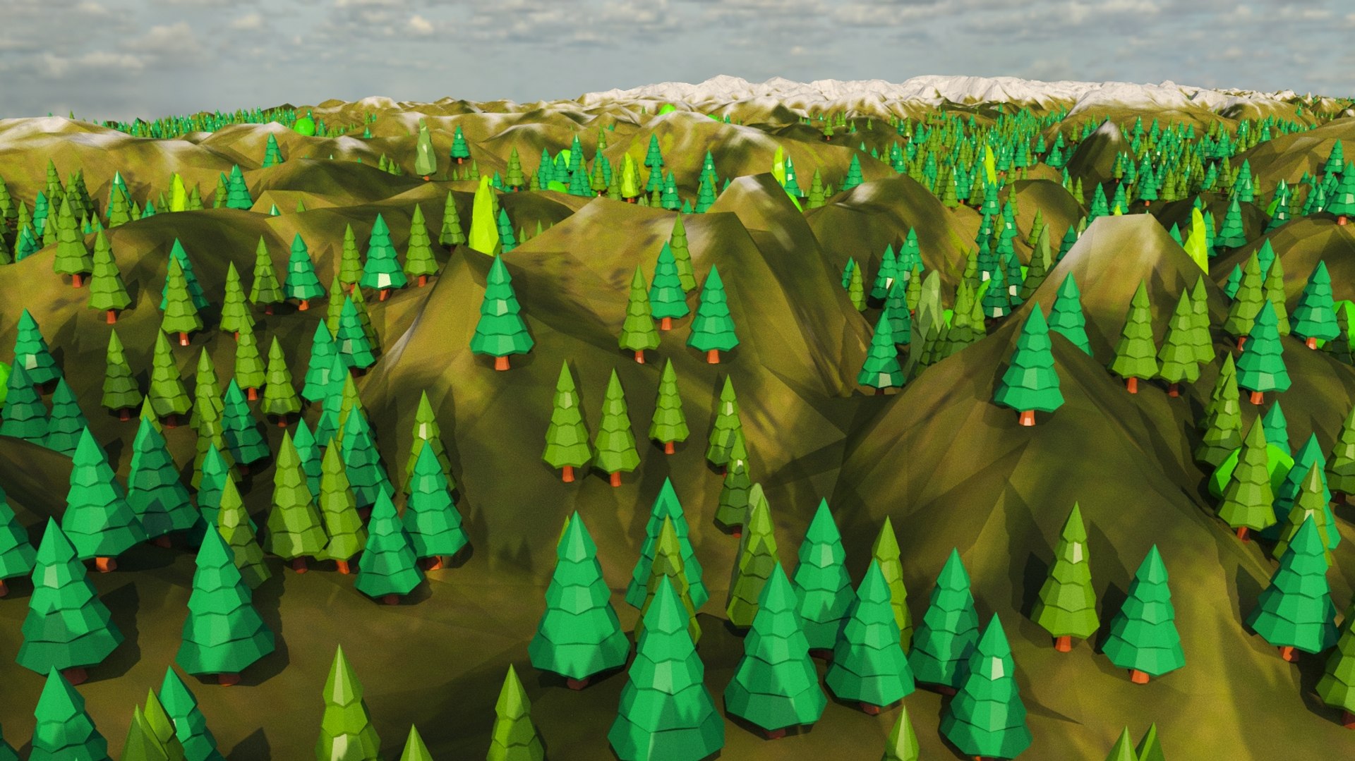 Cartoon Low Poly Alpine Land - Austria 3d Model - Turbosquid 2192929