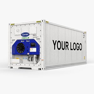 20feet GENERIC Container Reefer CARRIER- PSD edit model