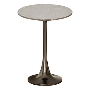 Nero Brown Marble Accent Table