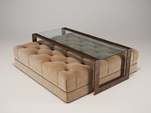 3d model baker - paris ottoman