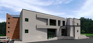 3ds max office building