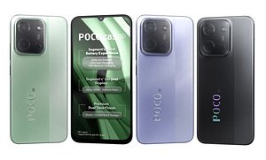 3D Xiaomi Poco C85 5G All Colors model