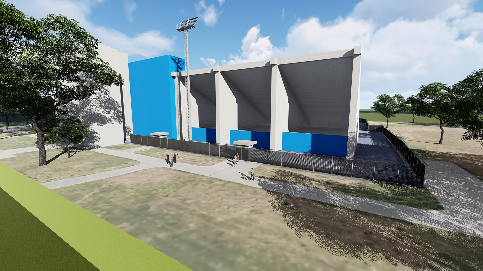 3d indiana state university football stadium turbosquid 2011741