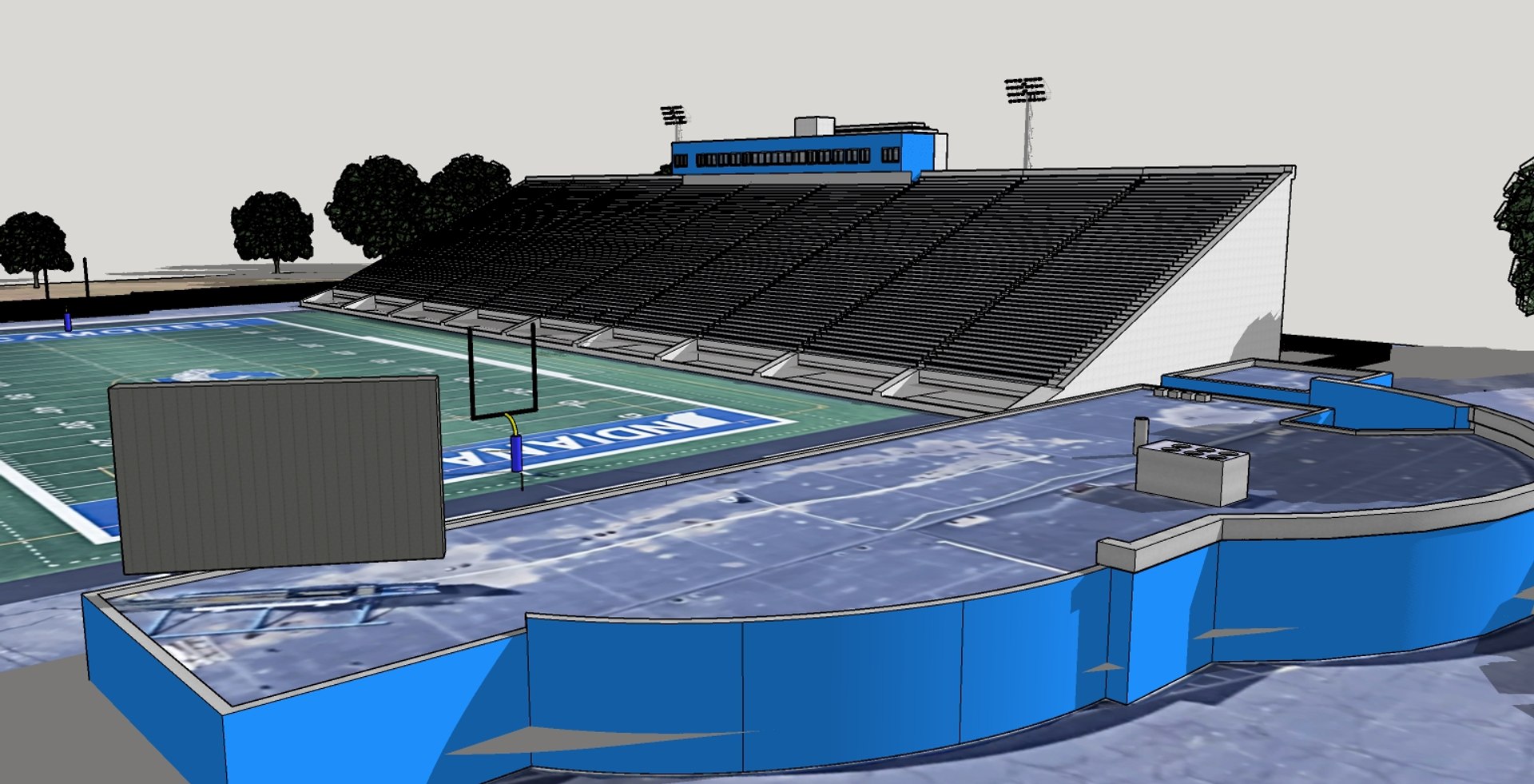 3d indiana state university football stadium turbosquid 2011741