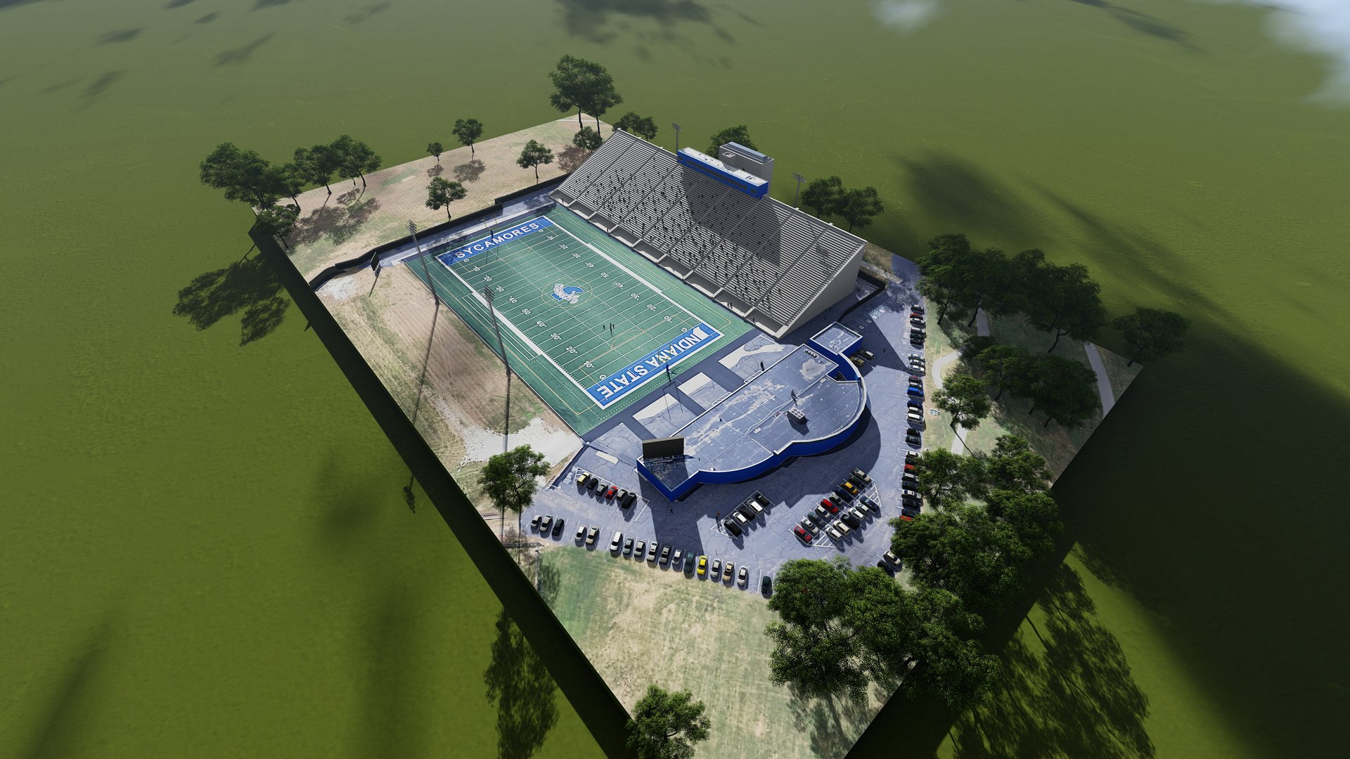 3d indiana state university football stadium turbosquid 2011741