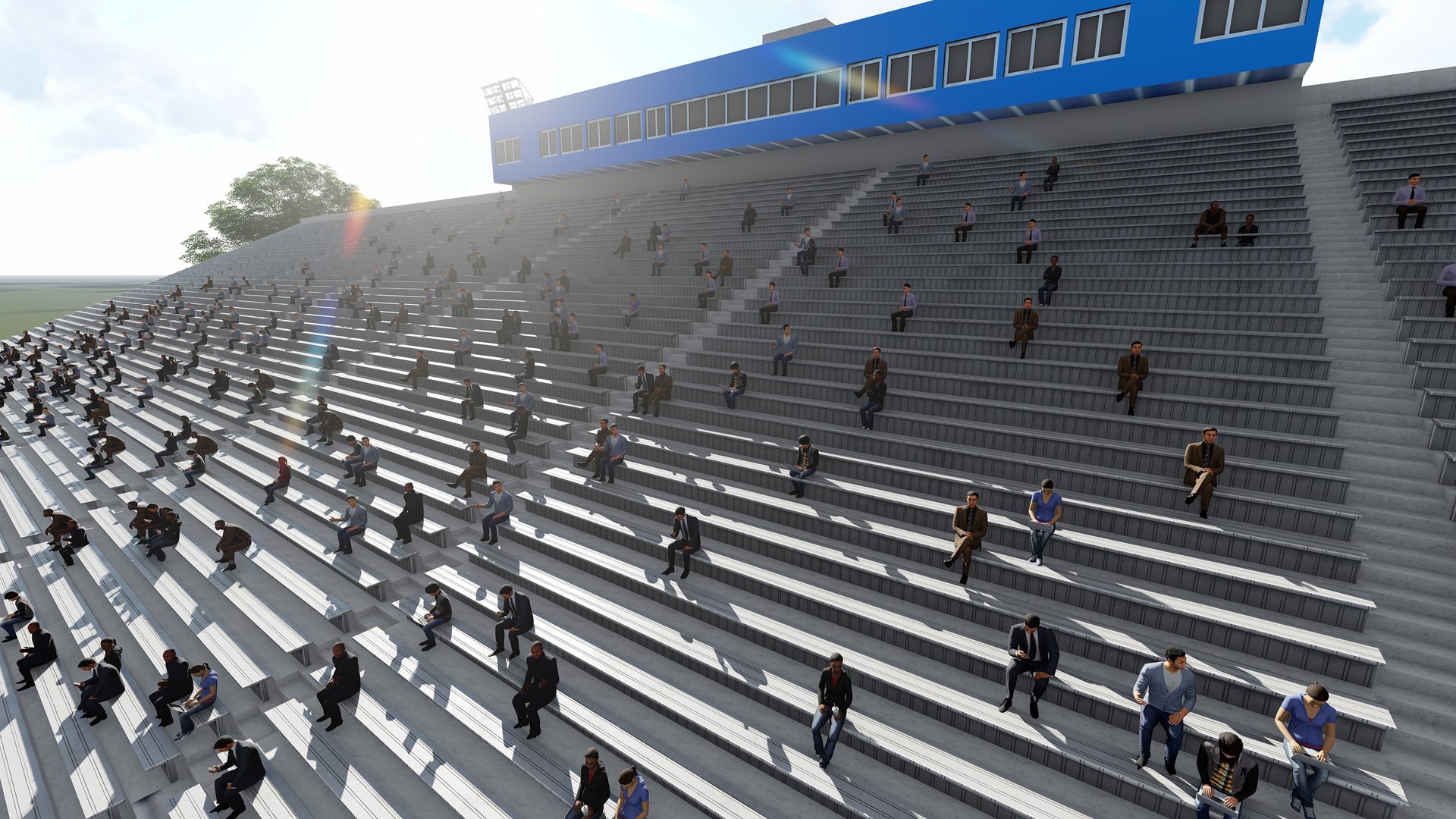 3d indiana state university football stadium turbosquid 2011741