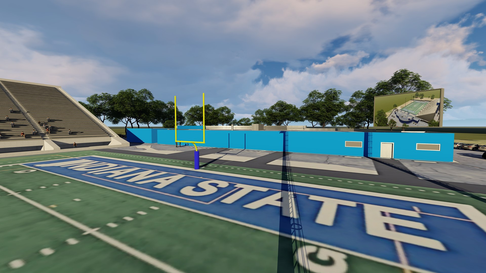 3d indiana state university football stadium turbosquid 2011741
