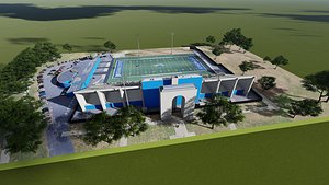 3D Indiana State University Football Stadium