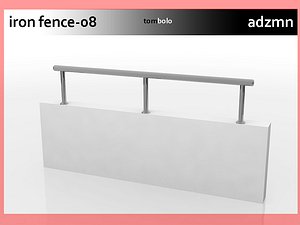3d iron railing fence