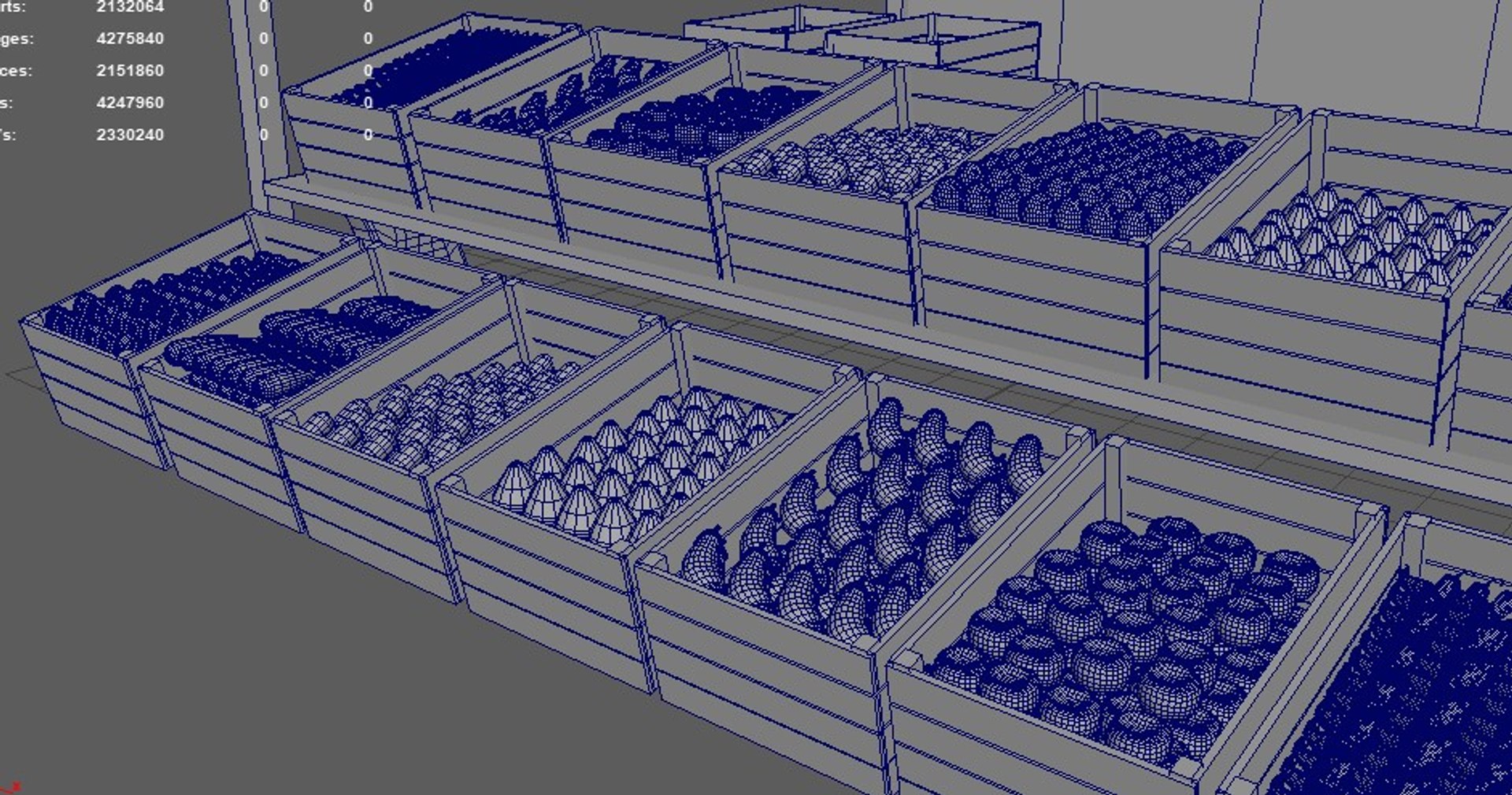 3D Market Stall Low-poly 3D Model - TurboSquid 2344837