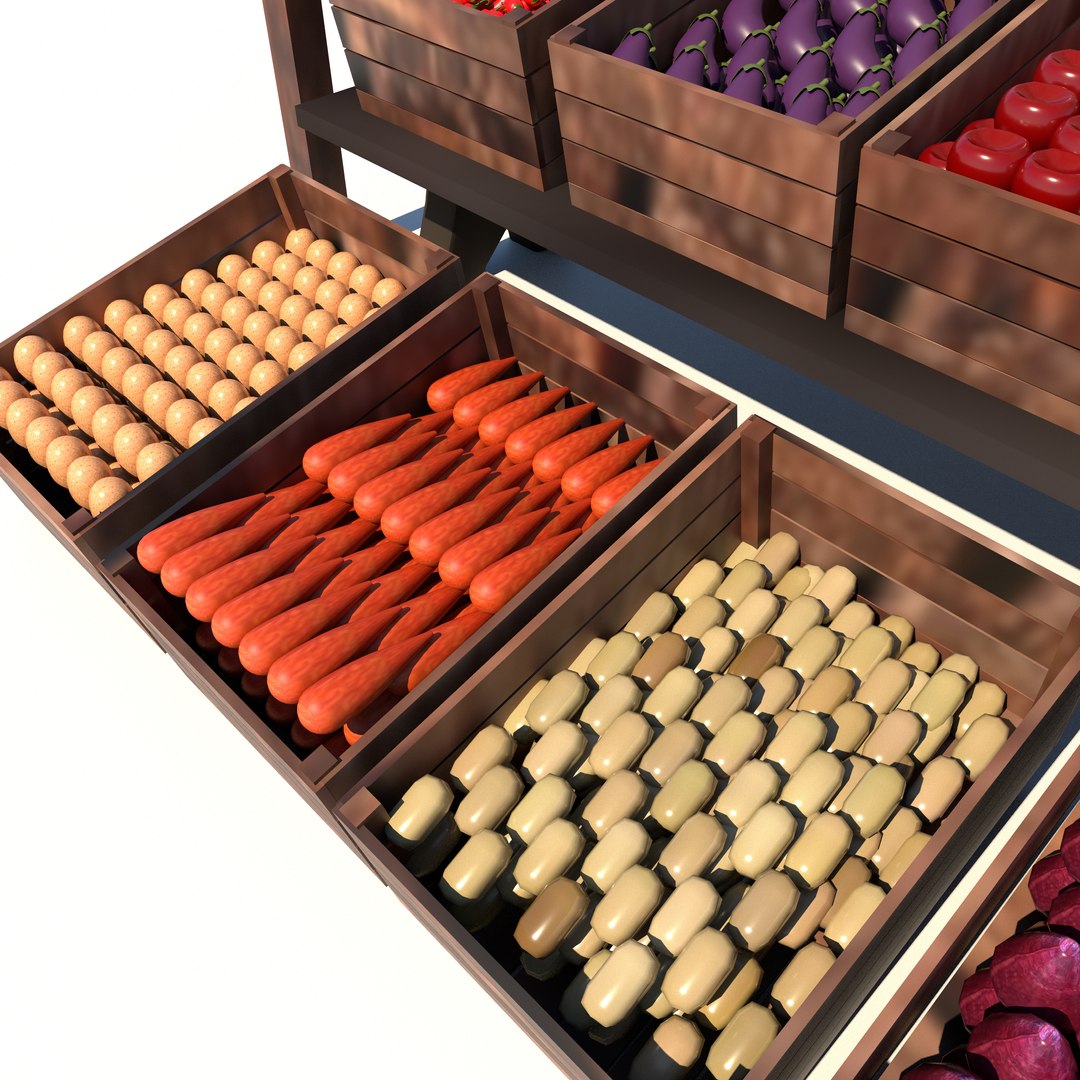 3D Market Stall Low-poly 3D Model - TurboSquid 2344837