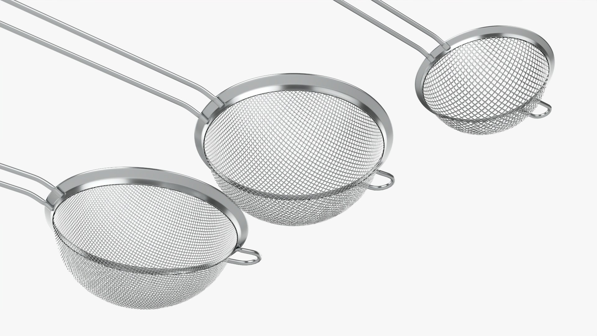 3D Mesh strainer set - TurboSquid 1742174