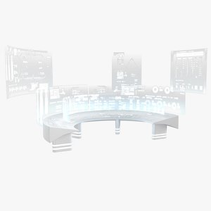 3D Sci-FI Futuristic Command Table