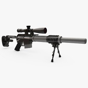 sniper rifle cs5 3D model