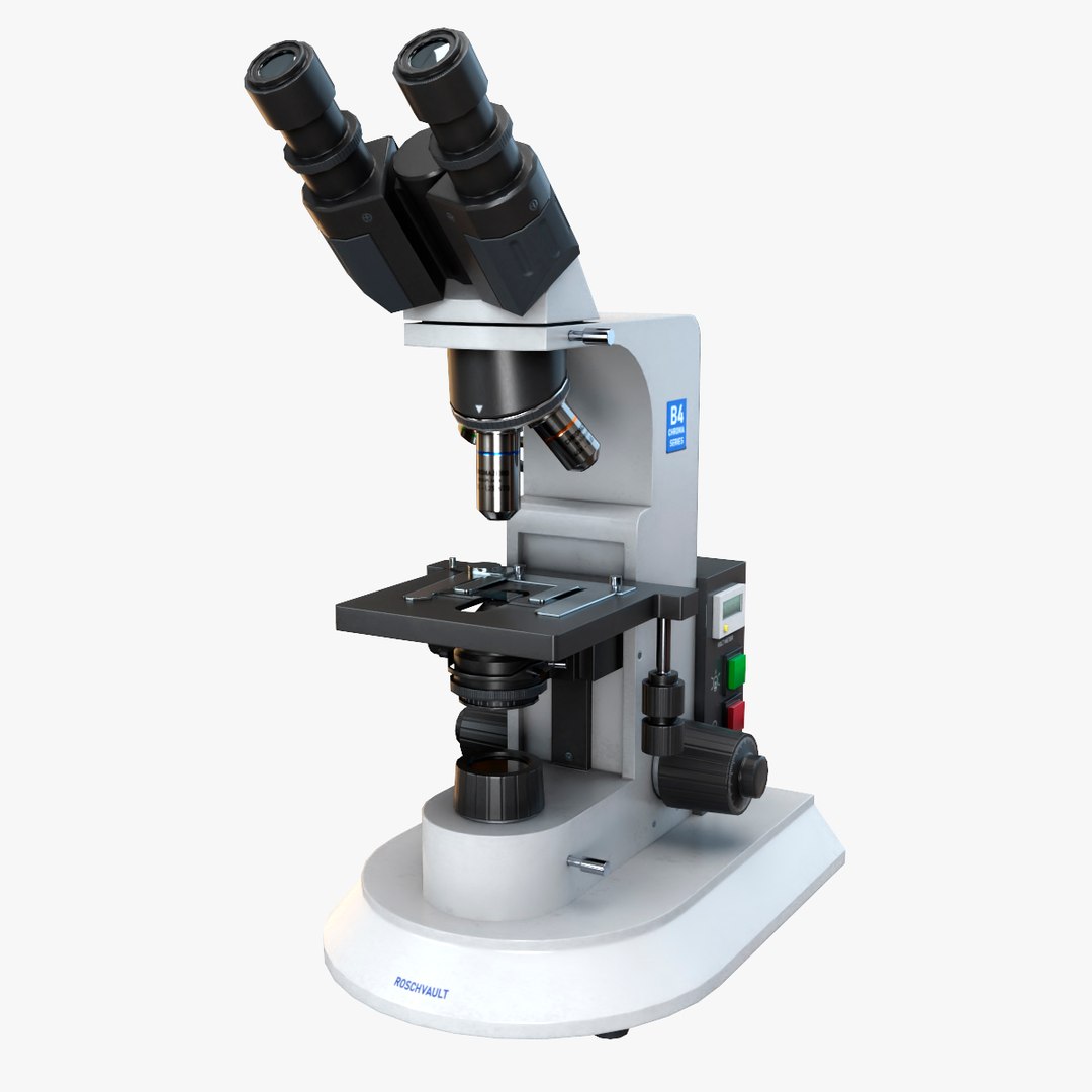 3D RoschVault Microscope PBR GameReady - TurboSquid 1963178