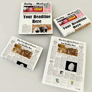 3d editable newspapers model