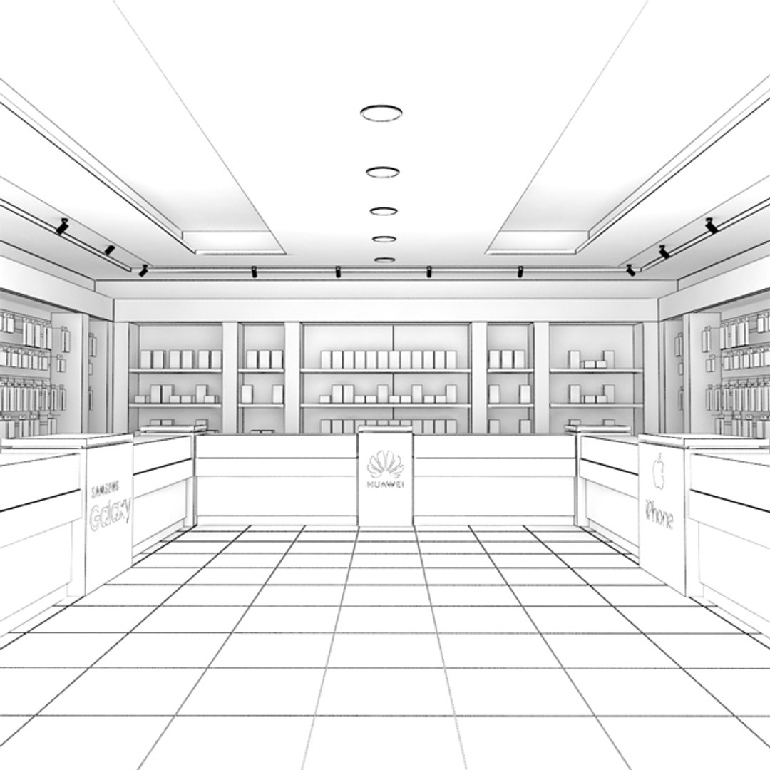 3D Mobile Store - TurboSquid 1704401