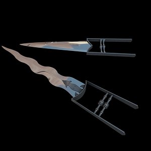 3d katar daggers model
