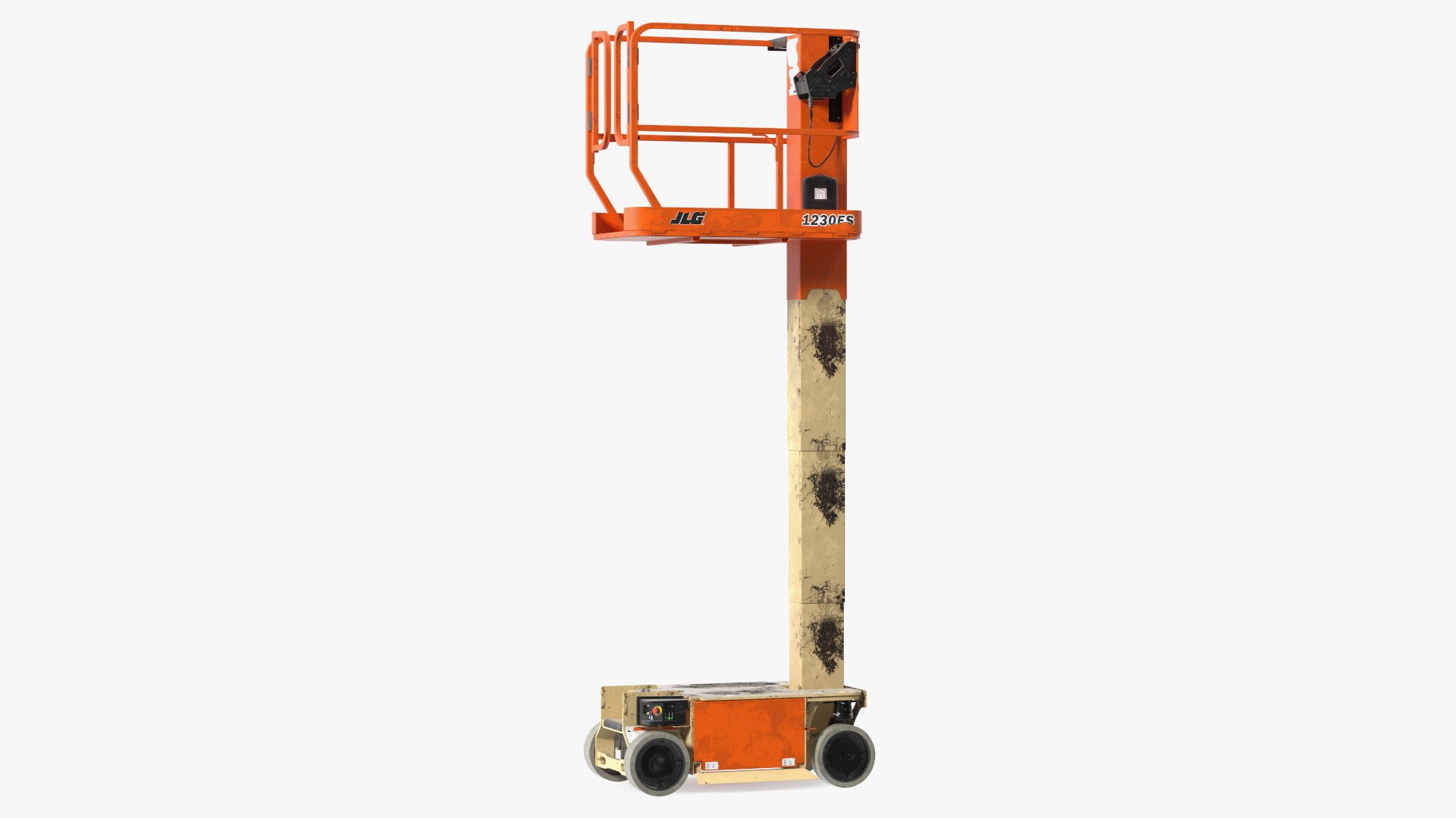 JLG 1230ES Vertical Mast Lift Working Position Dirty 3D model preview