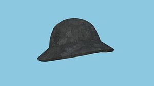 3D Black Camouflage Soldier Helmet - Character Fashion Design model