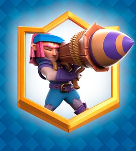 3D model Clash Royale Firecracker Card