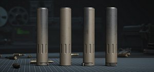Silencer Ar15 - Sand VR  AR  low-poly
