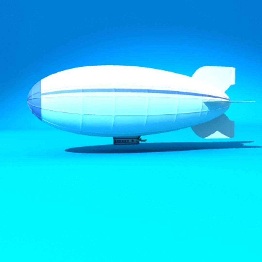 3d Model Blimp Zeppelin Airship