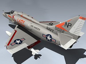 a-4f skyhawk 3d max