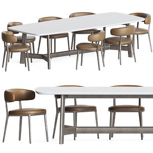 dinning set 42 3D