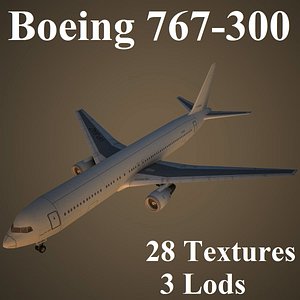 boeing 767-300 3d max